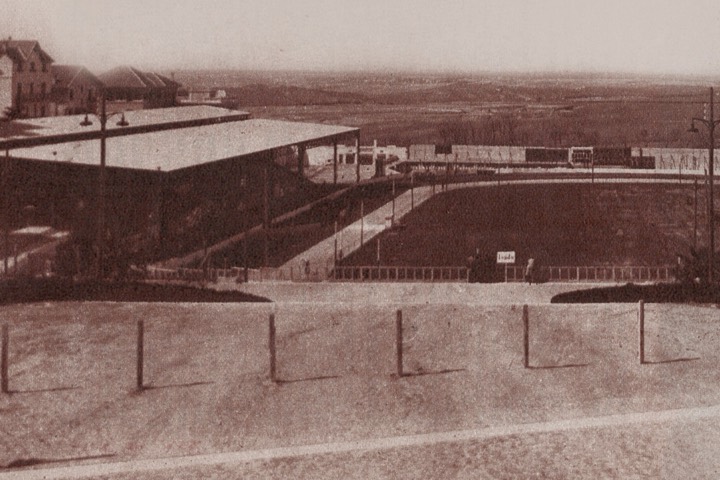 El Stadium Metropolitano de Madrid visto desde lo alto en 1932